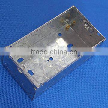 BS4662 Standard 3x6 Two Gang GI Box 35mm Deep Switch Wall Box photo-5