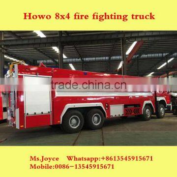 Howo 8x4 25ton Big Water Foam Fire Trucks For Sale