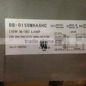 American Standard UL Listed 70w 100w 150w 120V/277V/347V 3-tap Three Volts MH HX-HPF Metal Halide HID Magnetic Ballast Kit photo-3