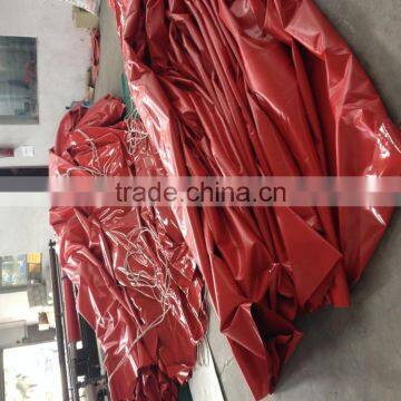 1100d Pvc Coated Tarpaulinr Heavy Duty Blue Waterproof Fabric PVC Truck Cover Trailer Cover Curtains photo-5