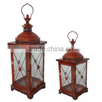 Wholesale Iron Candle Lantern Reusable Garden Decor Antique Metal Lantern