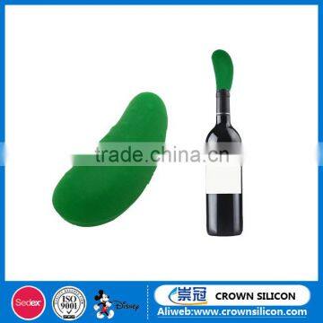 Cumber Shape Silicone Wine Bottle Stopper,Customized Wine Bottle Stopper