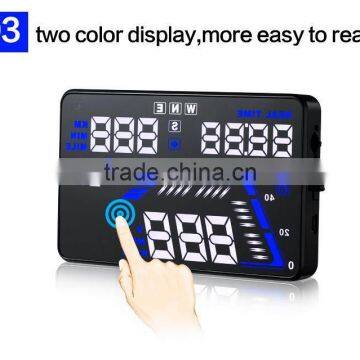 2016 Popular Multifunctional 5.5inch Head Up Display Car Speed, Mileage, Voltage Universal Vehicle GPS HUD photo-4
