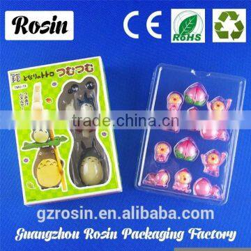 Factory customized sliding card blister packaging for craft toys plastic packaging