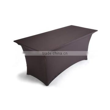 hotsale spandex plain rectangular table cover for hotel restaurant weddings