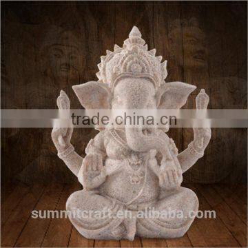 Wedding gift resin sandstone hindu god lord ganesha idol figurine