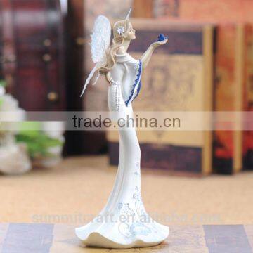 Pure White Resin Slim Fairy Figures photo-4