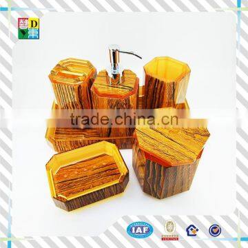 Colorful Acrylic Unique Hotel Bathroom Sets With 6pcs High Quality Custom Design Acrylic Bathroom Set Made in China Low Price photo-6