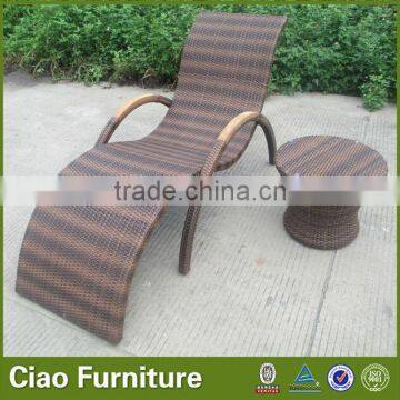 Ding Dong Feng Wicker Patio Furniture Outdoor Rattan Sun Lounger
