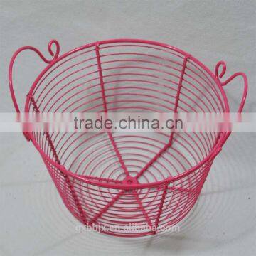 Metal Wire Pet Egg Basket With Handles photo-2