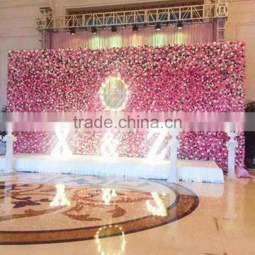 50cm x 50cm decoration artificial plastic Silk colorful paper flower wedding brick wall hanging E03 0101