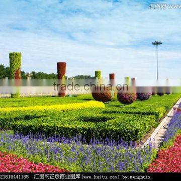 Home and outdoor decoration synthetic cheap artificial vertical green grass statue E08 04R00