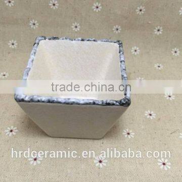 China Manufacturer Stocked White Porcelain Square Ceramic Dish photo-4