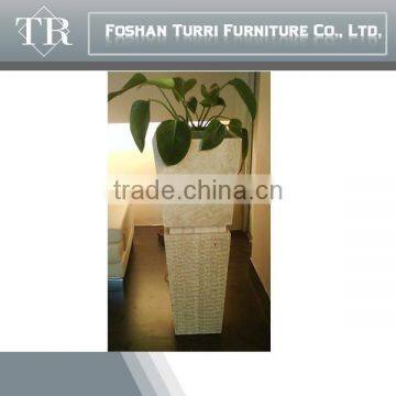 2014 Hot Sale White Travertine Marble Indoor Decoration Flower Stand photo-3