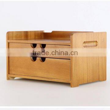 Desktop Storage Wooden Box With Draw photo-2