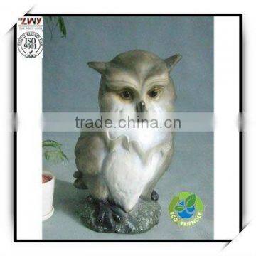 16 Inches fiberglass crafts simulation owl decoration sculpture