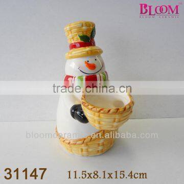 2014 Bloom ceramic christmas candle holders