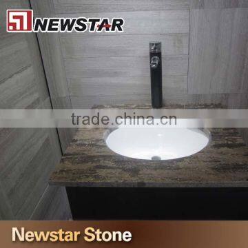 Newstar White Wooden Veins Stone Finished Marble Tile photo-4