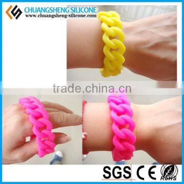 Silicone Twist Bracelet, Wrist Band photo-6