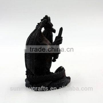 Wholesale Custom High Quality Polyresin Dragon Statue With Sword photo-4