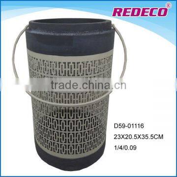 Wholesale outdoor decorative ceramic storm lantern