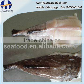 Frozen monkfish tail IQF transparent bags packed