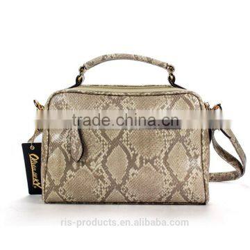The Latest Design Snake Pattern Crossbody Bag Ladies pu Leather Handbag photo-4