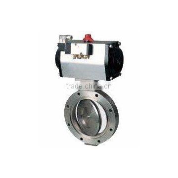 low price DN50 wafer connection 10 inch stainless steel pneumatic butterfly valve