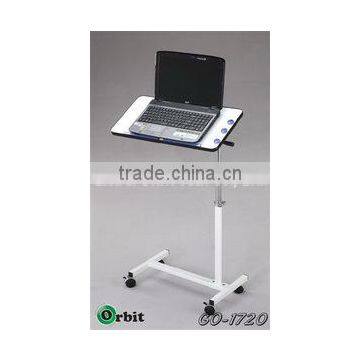 Rolling Laptop Tray Table Stand Bedroom Notebook Desk, notebook table