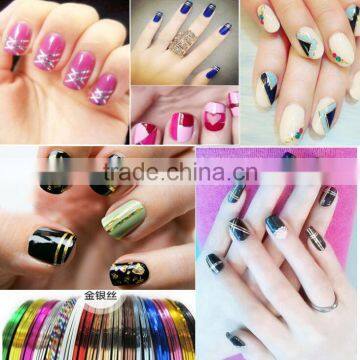 DIY Nail Art Decoration 3D Colorful Nail Tape Nail Art Stripe Tape photo-4