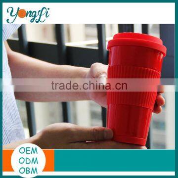 BPA-free Ceramic Travel Cup With Lid Silicone Ceramic Coffee Mug photo-3