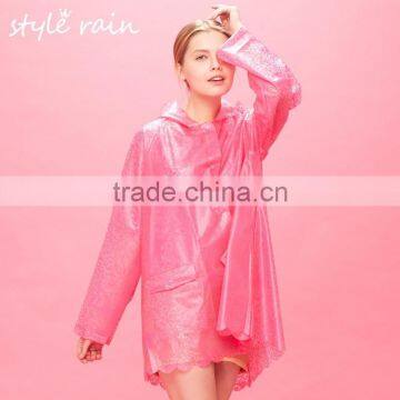 2015 New style fashion factory disposable rain coat