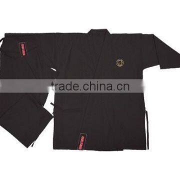 Black Colour Canvas Karate Uniforms 14 oz
