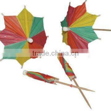 MM6009 Zick Zack Cocktail Umbrellas Decoration