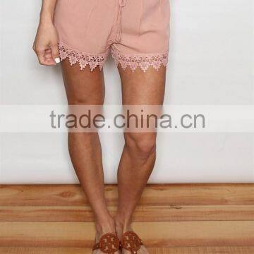 Lace Crochet Detail Shorts Extender For Summer photo-4