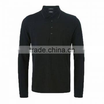 High Quality Long Sleeved Casual Men Polo Shirts OEM ODM Offered photo-3