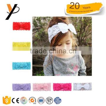 7PCS Girl Baby sweat Head band Toddler Lace Bow Flower Hair Band Accessories