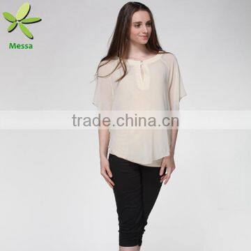 High quality Fashion design chinese collar blouse