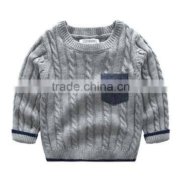 Hot Fashion Cotton Private Label Crew Neck Korean Sweater Knitting Pattern photo-4