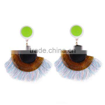 Bohemian Jewelry Arcylic With Tassel Drop Earrings photo-4