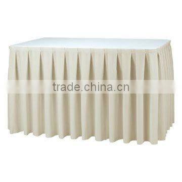 100% polyester table skirting for weddings