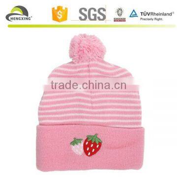 Knitted Women Winter Pink Hat and Scarf Set photo-2