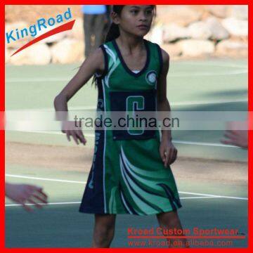 Custom made Sublimation netball Dresses cheap netball dress netball wear