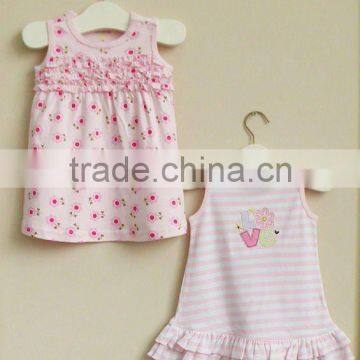 mom and bab 2012 summer baby clothes 100% cotton girls dress