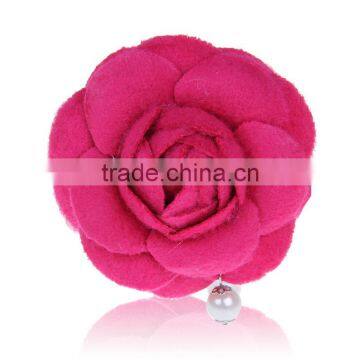 Fashion Make Fabric Flower Bulk Brooch,FabricCamellia Brooches,Girls Party Hairbow photo-6