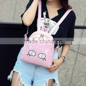 2017 Fancy Cartoon Fashion Bag Leather Laptop Backpack photo-3