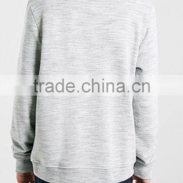 Custom Cheap Price High Quality Men Grey Sweatshirt Blanks Wholesale photo-2