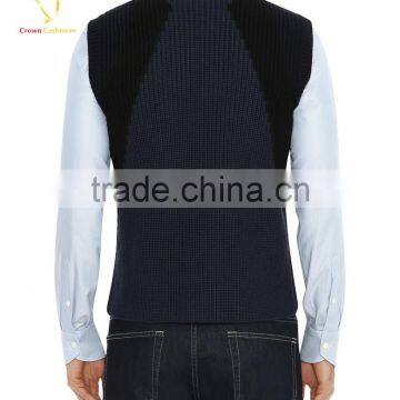 Winter Knitting Loose Sleeveless Vest Men Vest Knitting Pattern photo-3