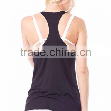 Fitness Clothing Blank Bodybuilding Vest Gym Women's Stringer Singlet photo-4
