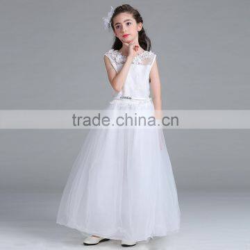 2017 New Design Baby Girl Wedding Dress Lace Hollowed Out Wedding Dress photo-4